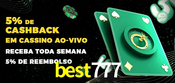 Promoções do cassino ao Vivo best777